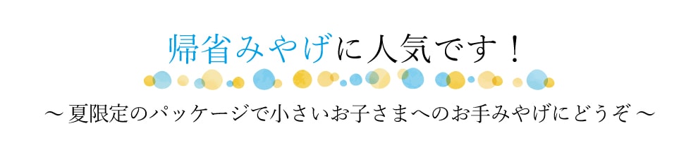 帰省みやげの人気です！