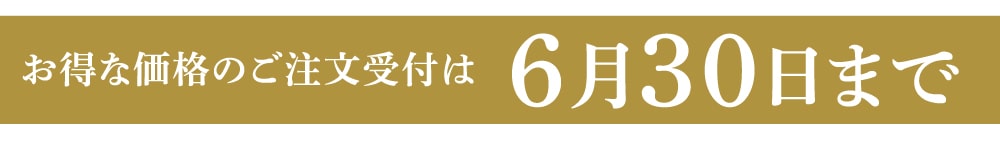 6月30日まで