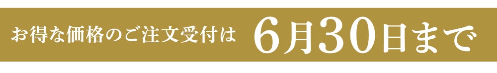 6月30日まで